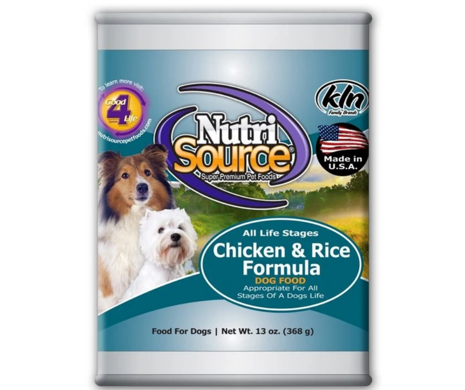 NutriSource - All Breeds, Adult Dog Chicken & Rice Recipe Canned Dog Food-Southern Agriculture