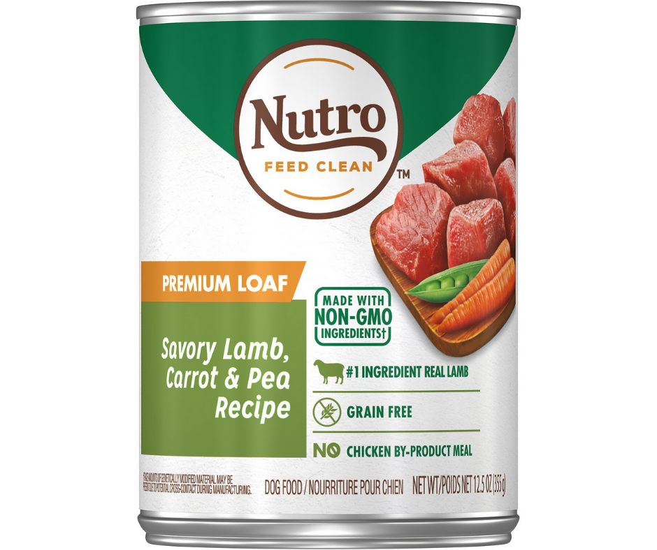 Nutro, Premium - All Breeds, Adult Dog Savory Grain Free Lamb, Carrot & Pea Loaf Recipe Canned Dog Food-Southern Agriculture