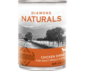 Diamond, Naturals All Dog Breeds, All Life Stages Chicken Dinner Can