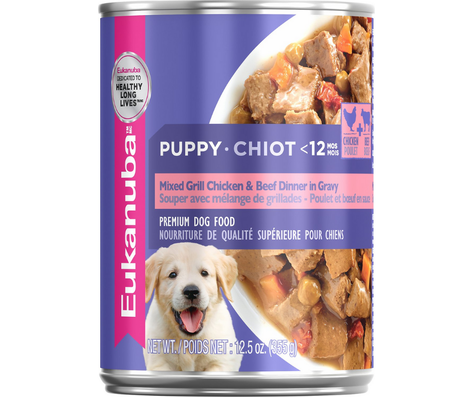 Eukanuba - All Breeds, Puppy Mixed Grill - Chicken & Beef Dinner in Gravy Formula Canned Dog Food-Southern Agriculture