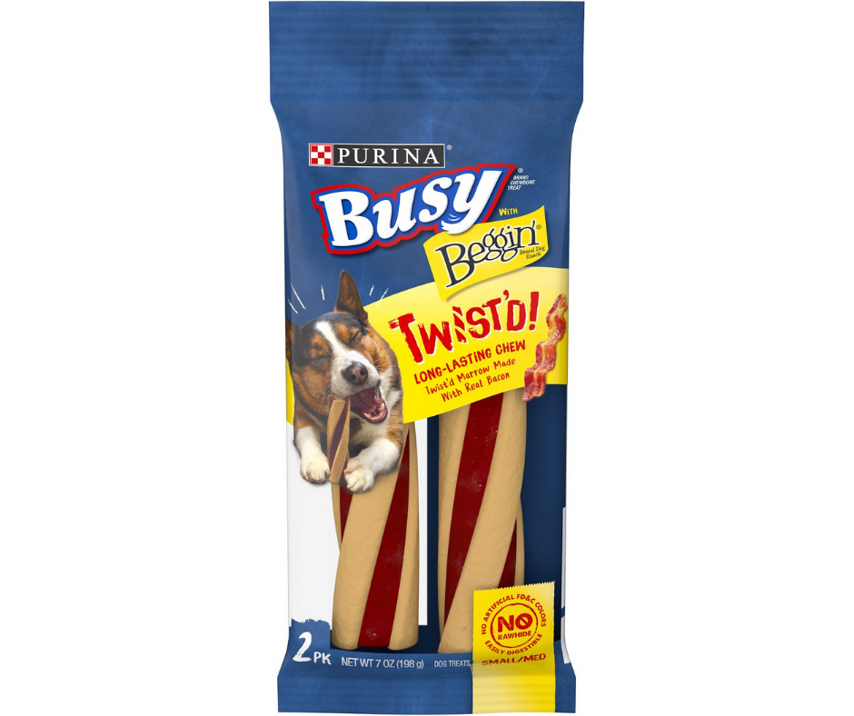 Purina - Busy Bone with Beggin' Twist'd Real Bacon Small & Medium Breeds. Dog Treats.-Southern Agriculture