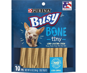 Purina - Busy Bone Real Meat Tiny Breed. Dog Treats.-Southern Agriculture