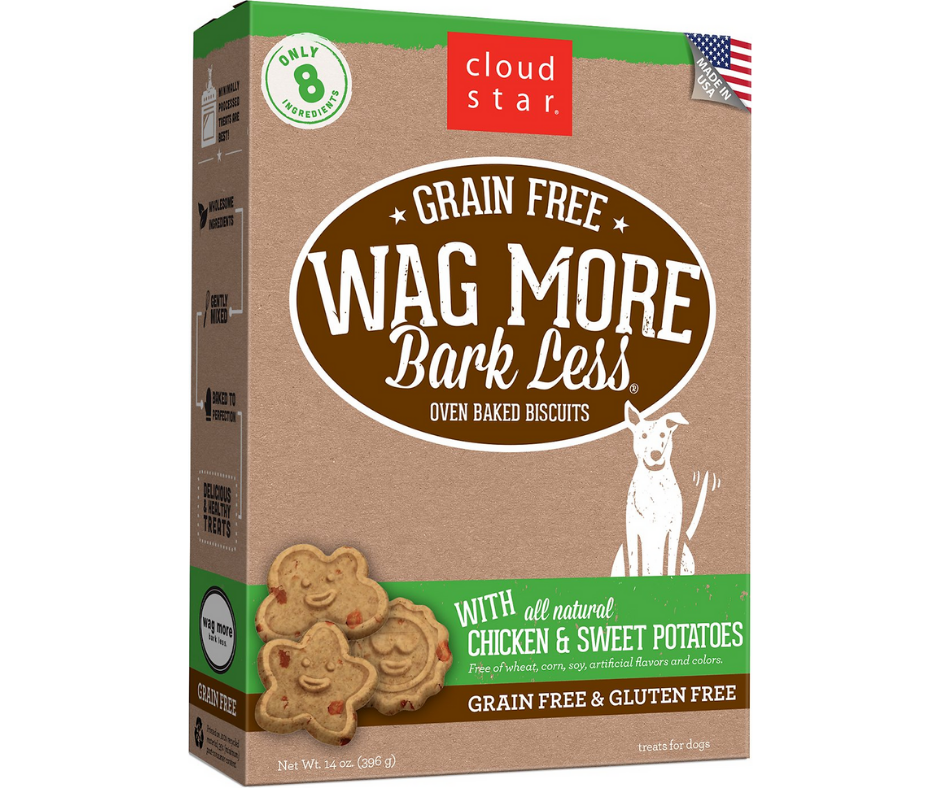 Cloud Star - Wag More Bark Less Grain-Free Oven Baked Chicken & Sweet Potatoes Recipe. Dog Treats.-Southern Agriculture