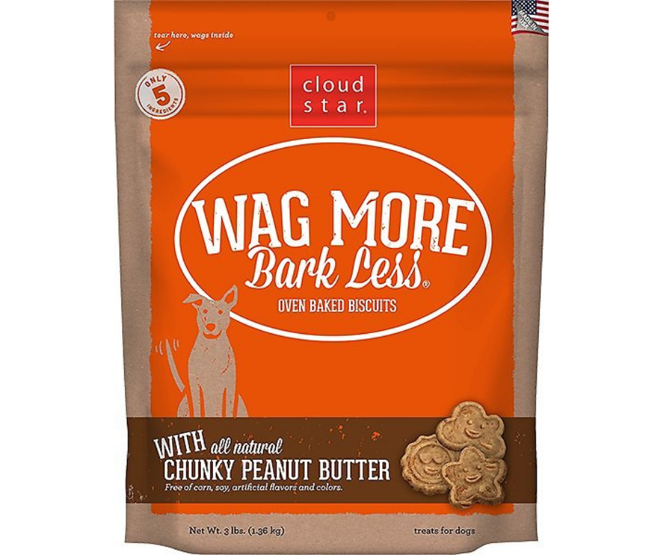 Cloud Star - Wag More Bark Less Oven Baked Crunchy Peanut Butter Cookie Recipe. Dog Treats.-Southern Agriculture