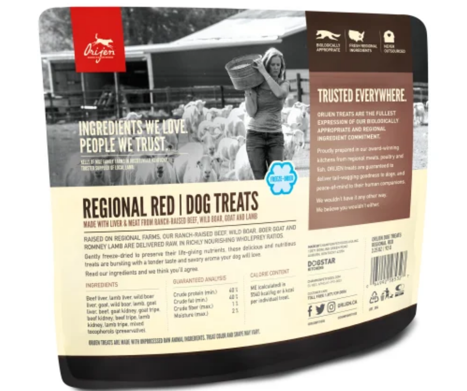 Champion Petfoods, Orijen - Freeze Dried Regional Red Recipe. Dog Treats.-Southern Agriculture