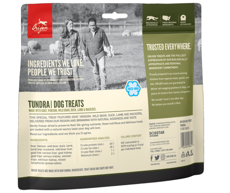 Champion Petfoods, Orijen - Freeze Dried Tundra Recipe. Dog Treats.-Southern Agriculture