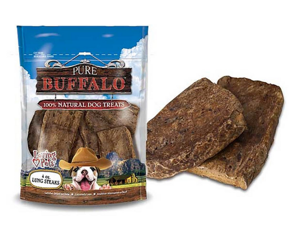 Loving Pets - Pure Buffalo Lung Steaks. Dog Treats.-Southern Agriculture