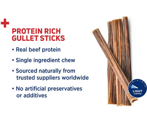 Barkworthies - Beef Gullet Stick 6 in Dog Treat-Southern Agriculture