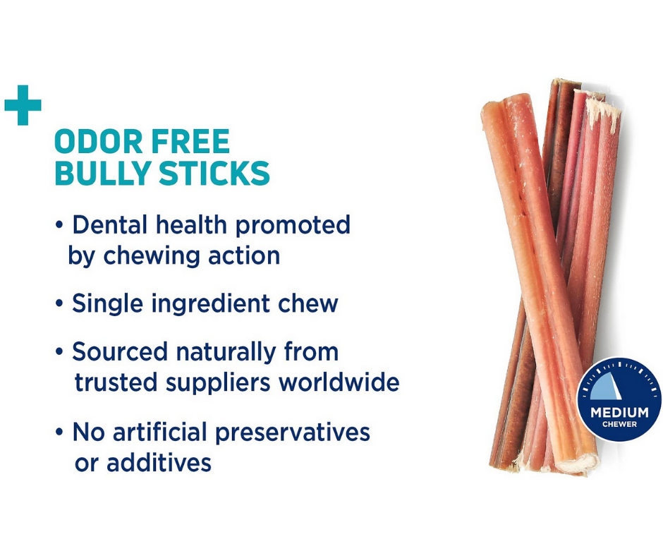 Barkworthies - Odor Free American Pride Bully Stick Dog Treat-Southern Agriculture