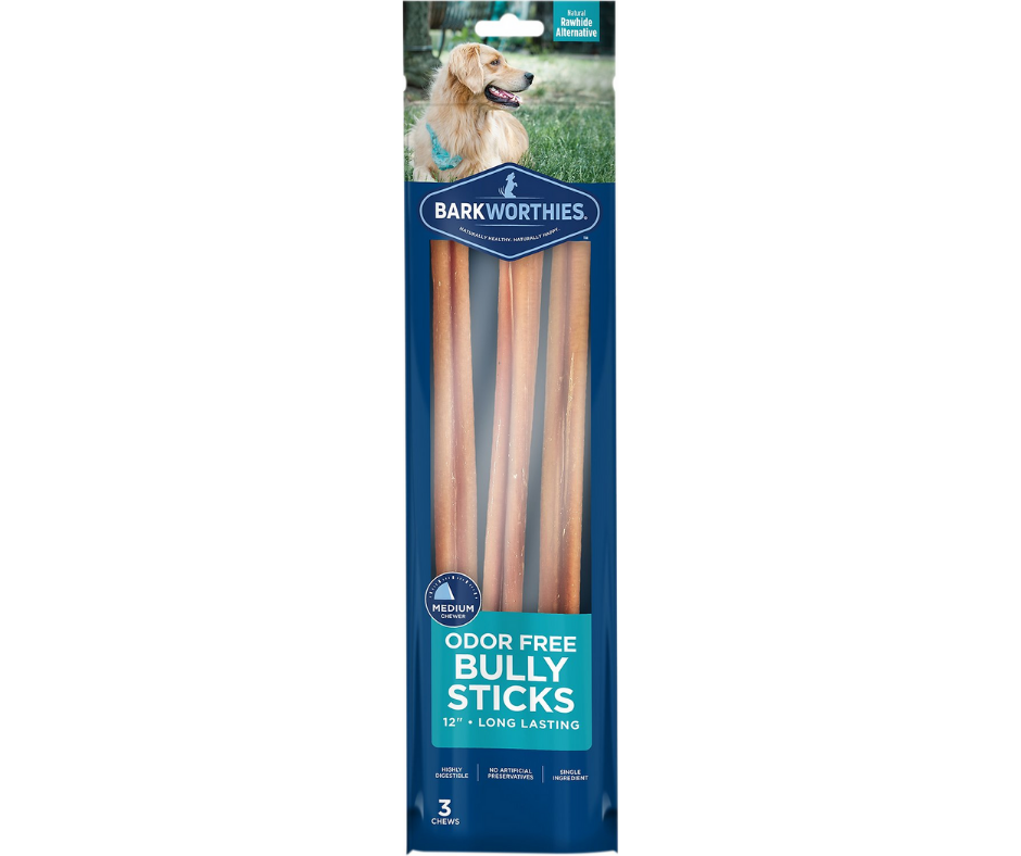 Barkworthies - Odor Free Bully Sticks Dog Treat Packs-Southern Agriculture