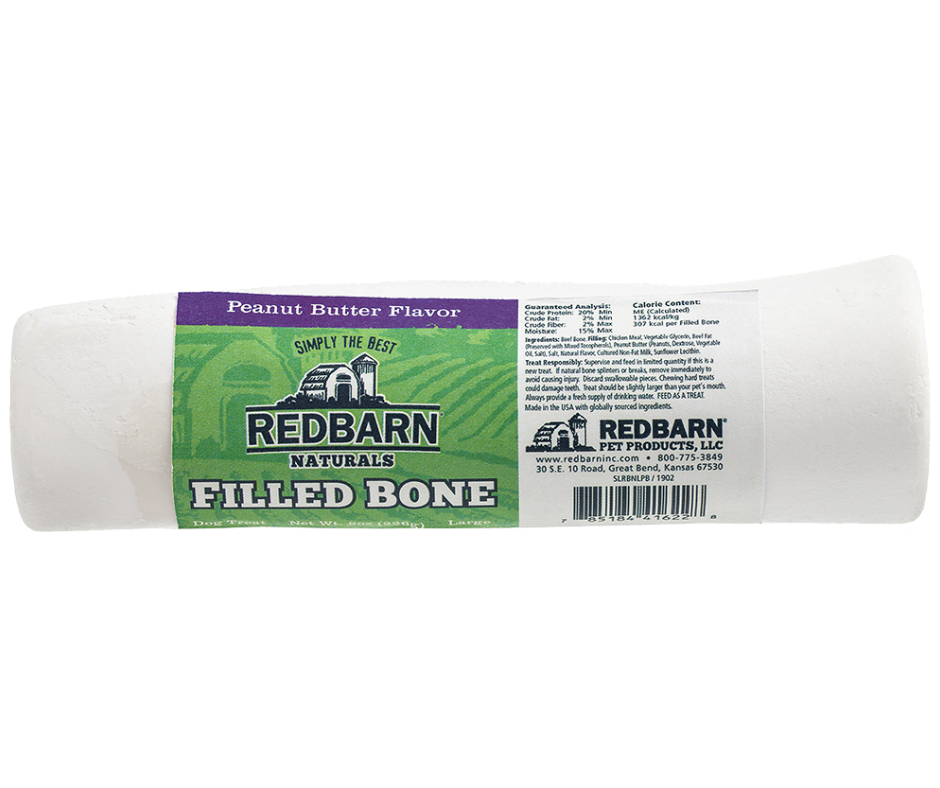 Redbarn - Peanut Butter Filled Bone. Dog Treat.-Southern Agriculture