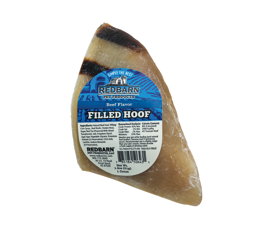 Redbarn - Filled Hoof Beef Flavor. Dog Treats.-Southern Agriculture