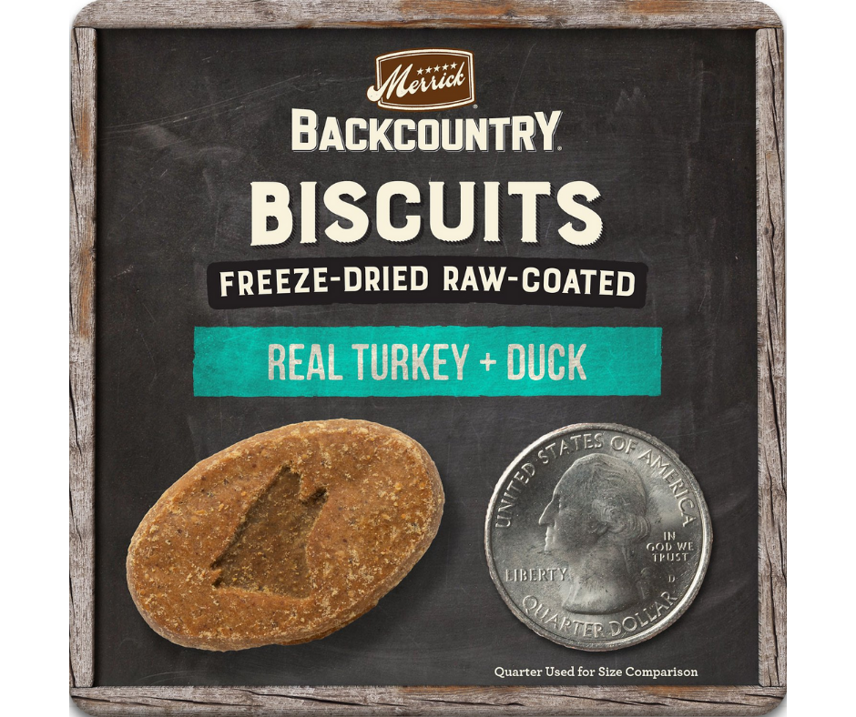 Merrick Backcountry - Biscuits Real Turkey & Duck Recipe. Dog Treats.-Southern Agriculture