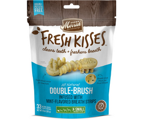 Merrick - Fresh Kisses Double-Brush Mint Breath Strip Extra Small Breed. Dog Treats.-Southern Agriculture