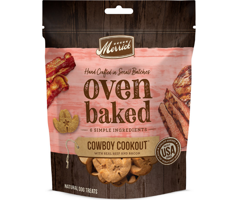 Merrick - Oven Baked Cowboy Cookout Real Beef & Bacon Recipe. Dog Treats.-Southern Agriculture