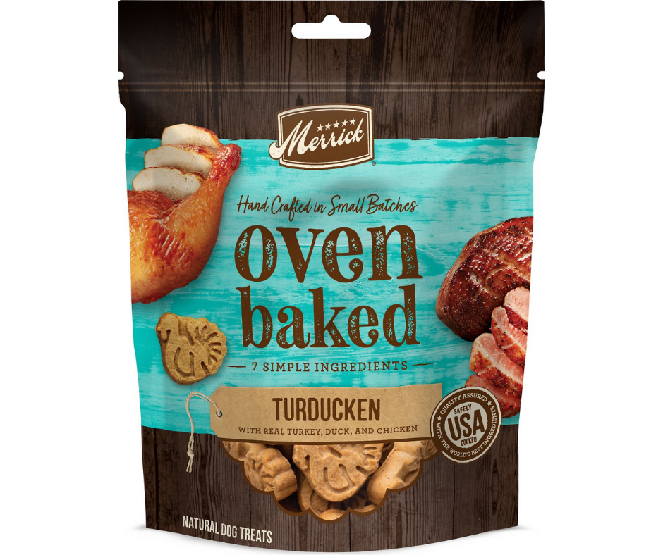 Merrick - Oven Baked Turducken Real Turkey, Duck & Chicken Recipe. Dog Treats.-Southern Agriculture