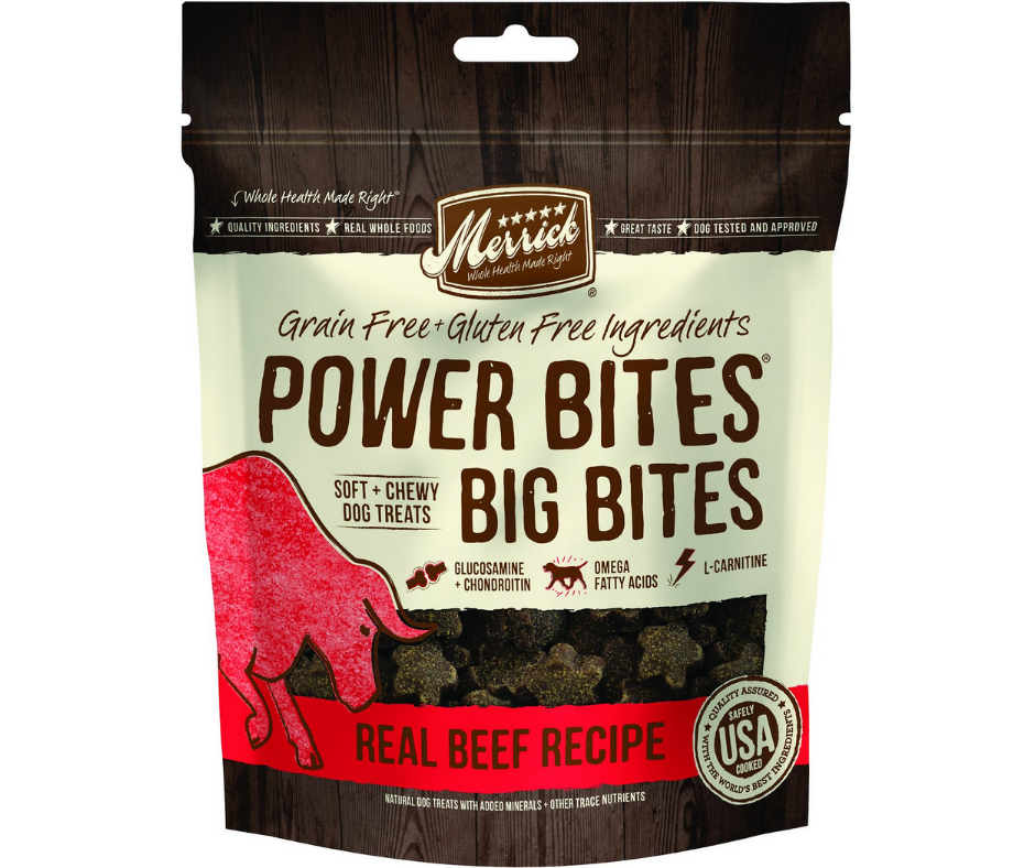 Merrick - Power Bites Big Bites Real Beef Recipe. Dog Treats.-Southern Agriculture