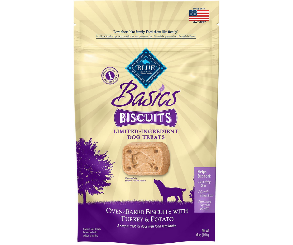 Blue Buffalo - Basics Limited Ingredient Formula Biscuits Turkey & Potato Recipe Dog Treats-Southern Agriculture
