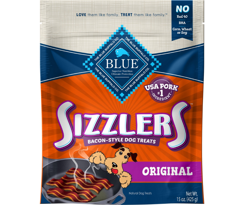 Blue Buffalo - Sizzlers Real Pork Bacon-Style. Dog Treats.-Southern Agriculture
