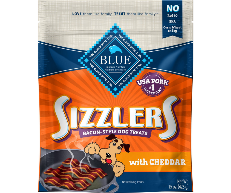 Blue Buffalo - Sizzlers Cheddar Bacon-Style. Dog Treats.-Southern Agriculture