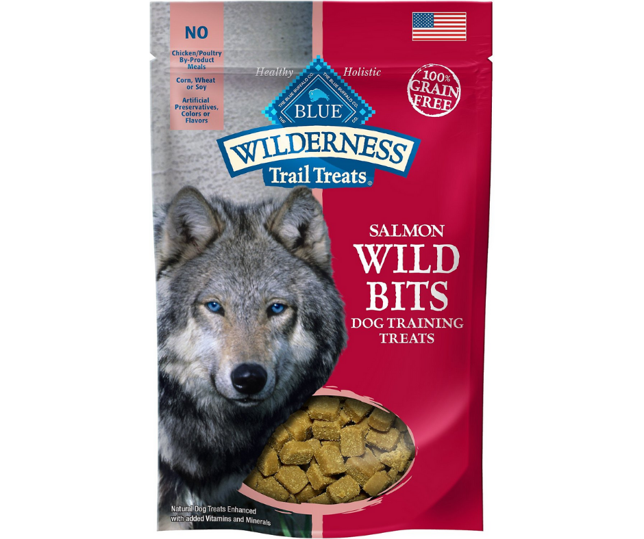 Blue Buffalo - Wilderness Trail Treats Wild Bits Salmon Recipe. Dog Treats.-Southern Agriculture