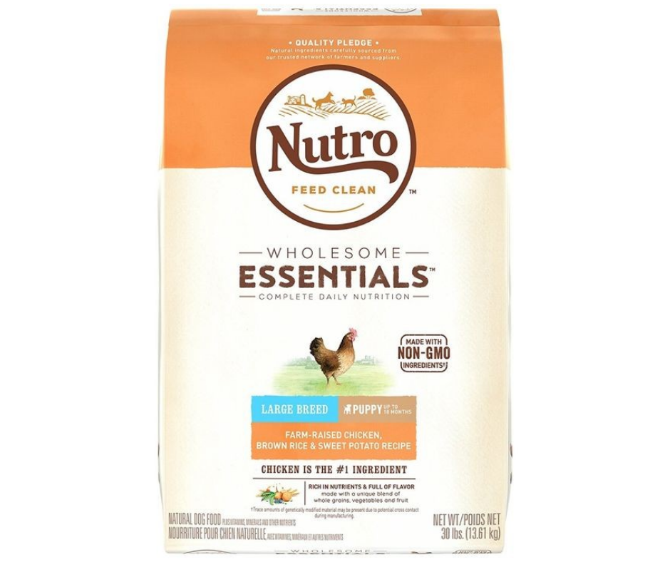 Nutro Wholesome Essentials - Large Breed, Puppy Farm-Raised Chicken, Brown Rice, and Sweet Potato Recipe Dry Dog Food-Southern Agriculture