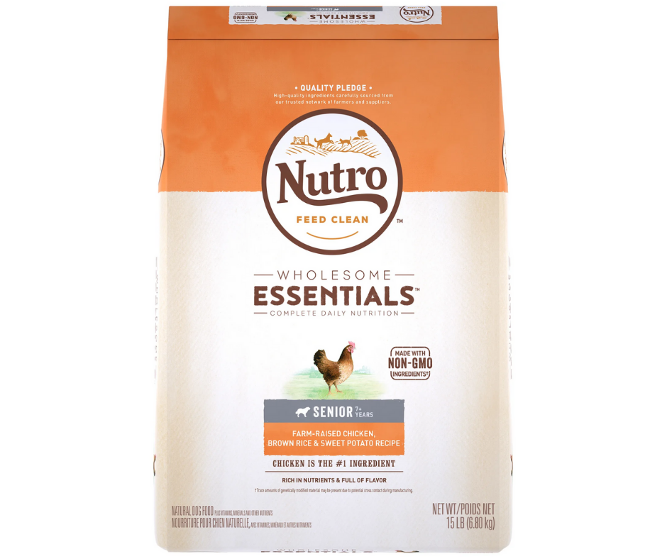 Nutro Wholesome Essentials - All Breeds, Senior Dog Farm-Raised Chicken, Brown Rice, and Sweet Potato Recipe Dry Dog Food-Southern Agriculture