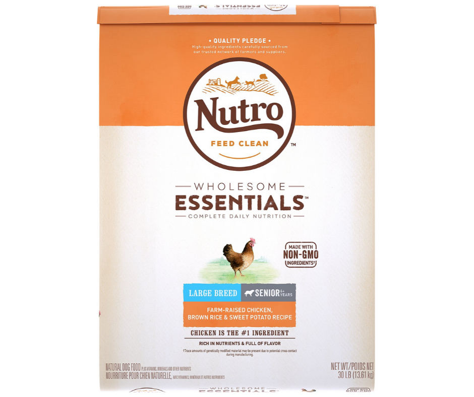 Nutro Wholesome Essentials - Large Breed, Senior Dog Farm-Raised Chicken, Brown Rice, and Sweet Potato Recipe Dry Dog Food-Southern Agriculture