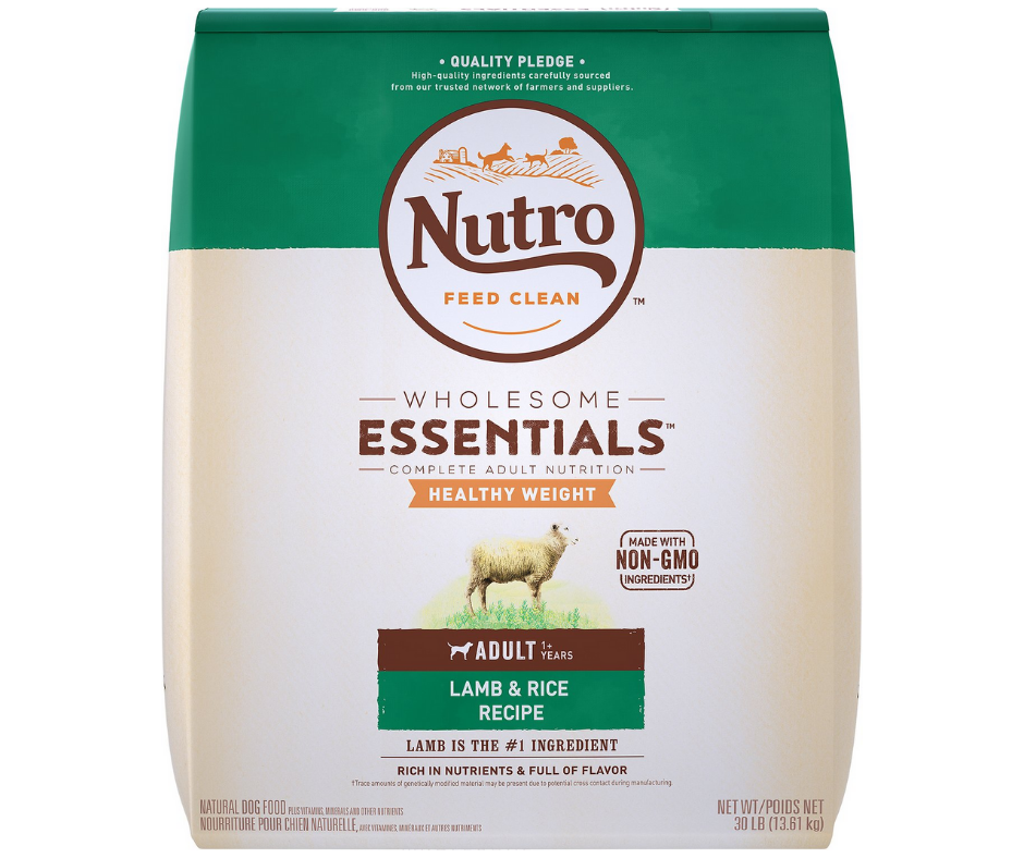 Nutro Wholesome Essentials - Healthy Weight, Adult Dog Pasture-Fed Lamb and Rice Recipe Dry Dog Food-Southern Agriculture