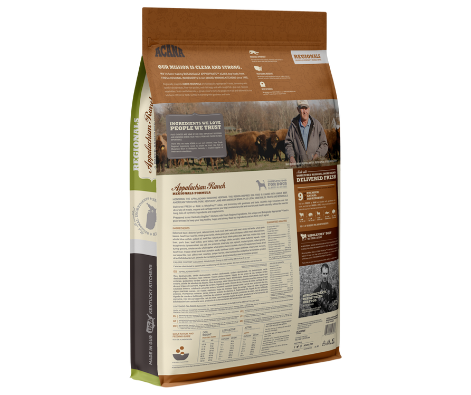 Champion Petfoods Acana - All Dog Breeds, All Life Stages Appalachian Ranch Recipe Dry Dog Food-Southern Agriculture