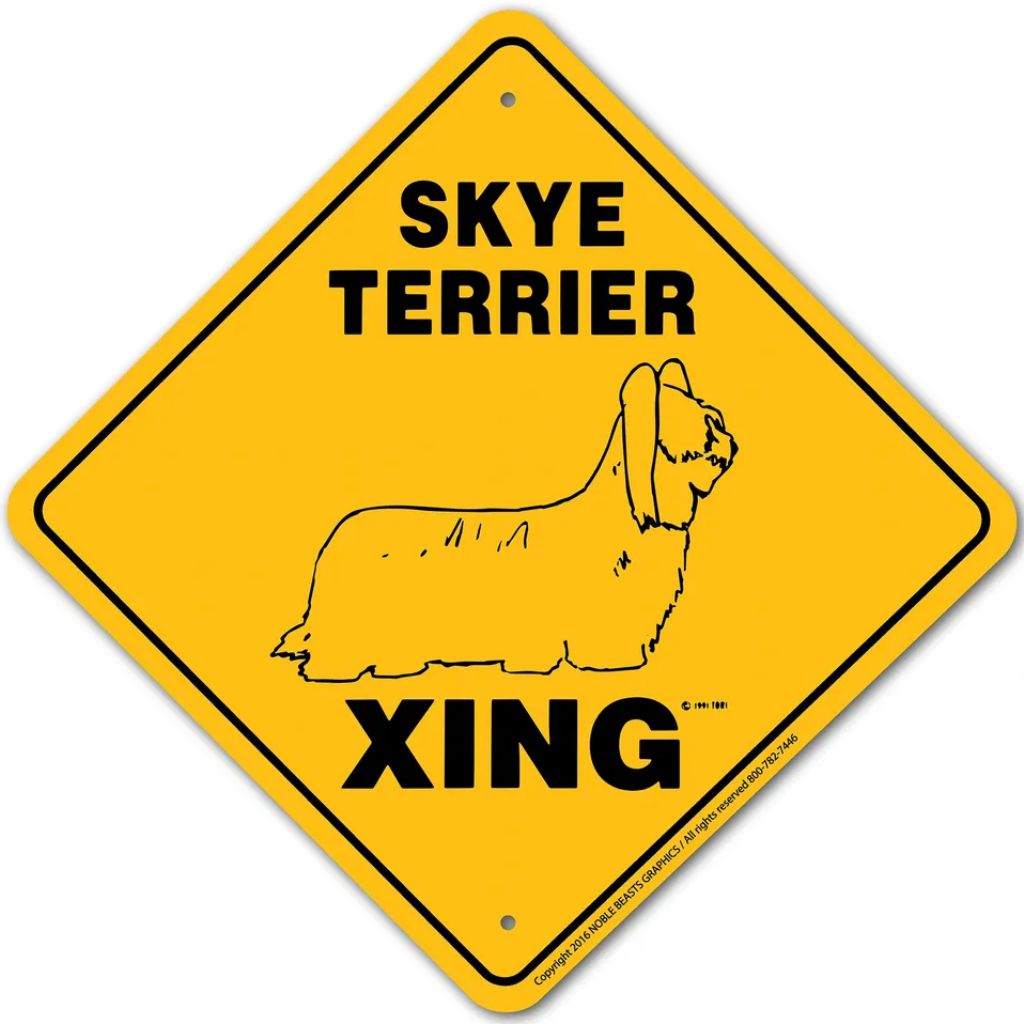 Skye Terrier X-ing Sign