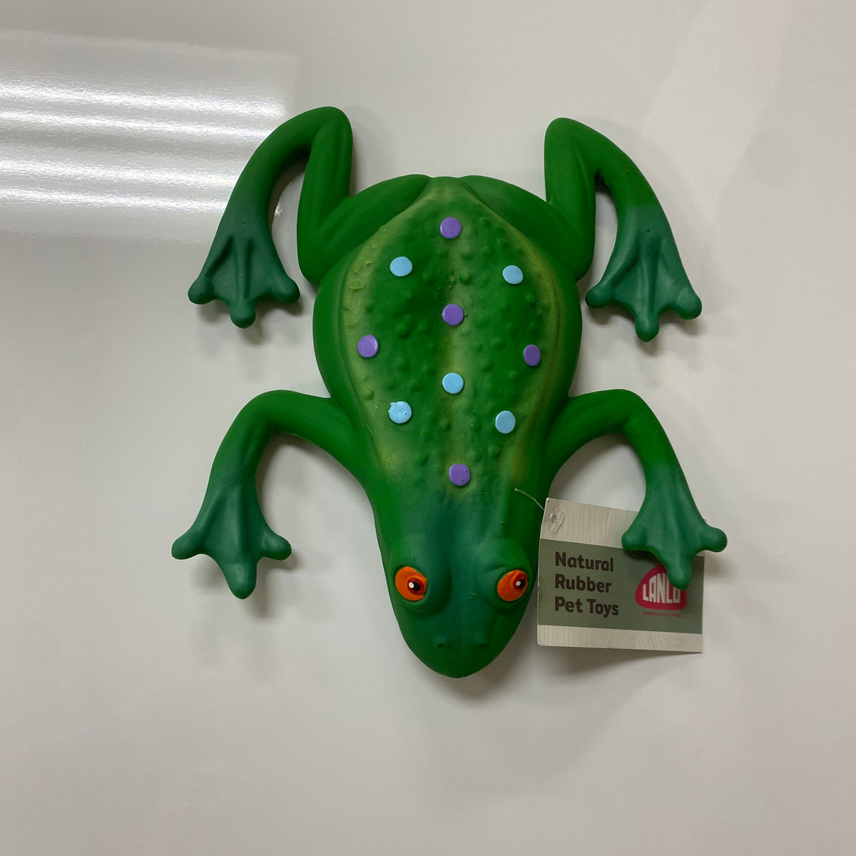 Rubber frog dog sales toy