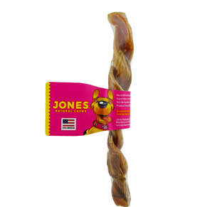 Jones Natural Chews - Twister - Two USA Beef Pizzles Twisted Together