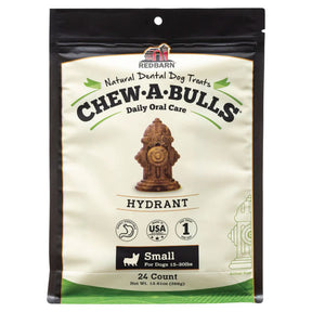 Redbarn - Chew-A-Bulls Natural DentalDog Treats Hydrant Shape