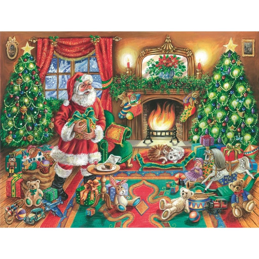 A Delivery from Father Christmas 1000 Piece Jigsaw Puzzle by Judith Yates-Southern Agriculture
