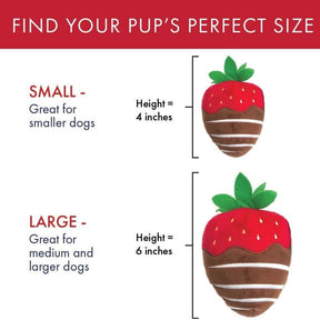 Huxley & Kent - Lulubelles Power Plush Chocolate Strawberry Plush Dog Toy