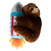 Rocket Sloth Plush Dog Toy