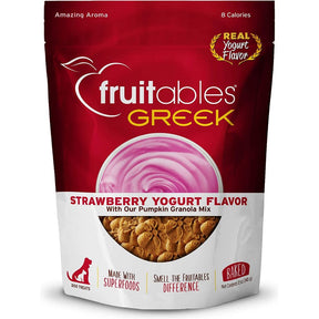 Fruitables Greek Strawberry Yogurt Flavor Dog Treats