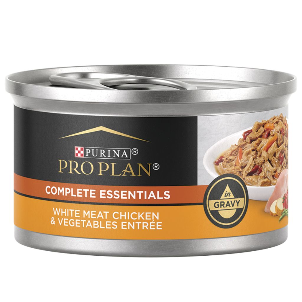 Purina Pro Plan - All Breeds, Adult Cat White Meat Chicken and Vegetable Entrée Canned Cat Food