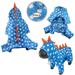 Klippo - Polka Dots DINO Fleece Hooded Pajamas for Dogs-Southern Agriculture