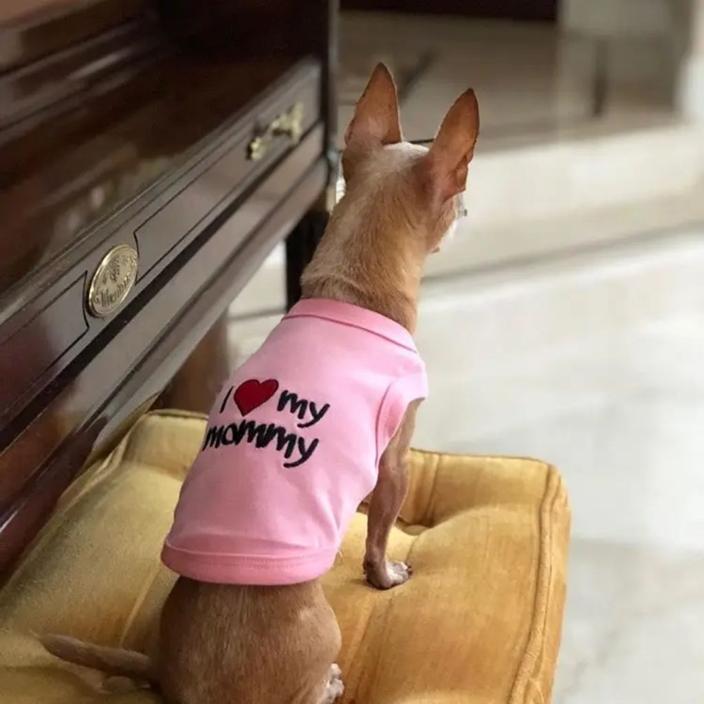 Parsian Pet - Dog T-Shirt "I Love My Mommy"-Southern Agriculture
