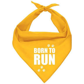 Parisian Pet - Dog Bandana "Born to Run" Yellow-Southern Agriculture