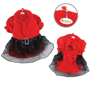 Klippo - Sparkling Red Dress with Puffy Sleeves for Dogs-Southern Agriculture