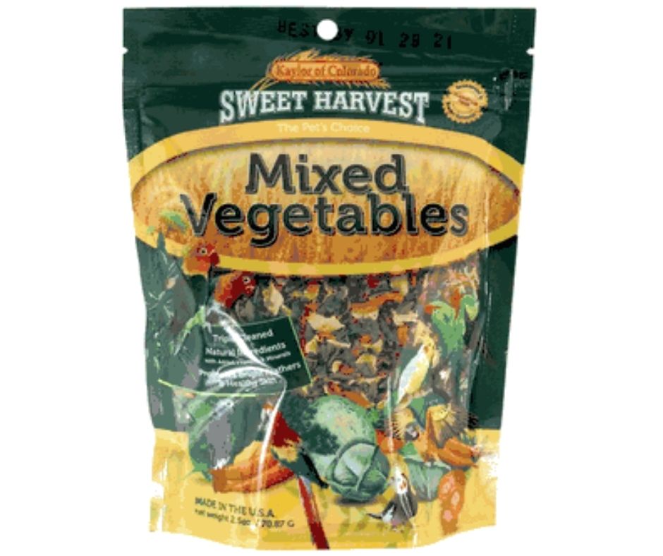 Sweet Harvest Mixed Vegetables Bird Treats 2.5 oz.-Southern Agriculture