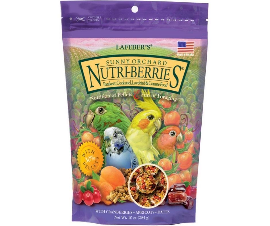 Lafeber - Sunny Orchard Nutri Berries. Parakeet, Cockatiel, Lovebird and Conure Food 10 oz-Southern Agriculture