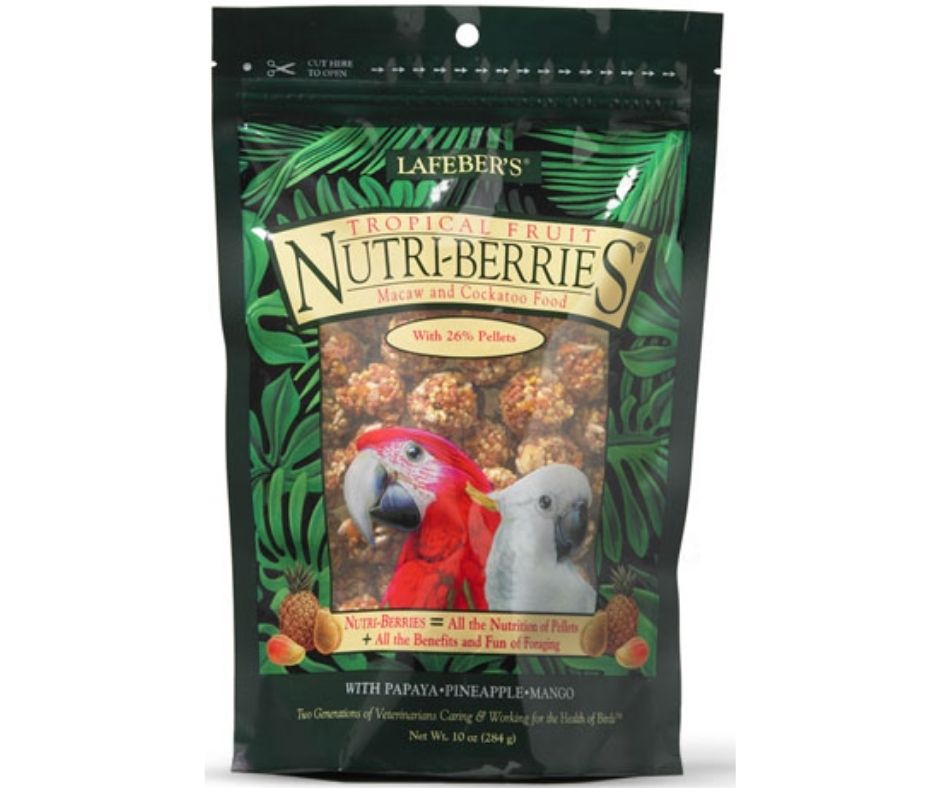 Lafeber Tropical Fruit Nutri Berries. Macaws & Cockatoos 10 oz-Southern Agriculture