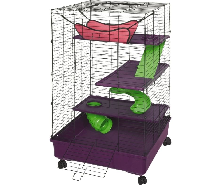 Kaytee My First Home Deluxe 2x2 Multi-Level Pet Home with Casters-Southern Agriculture