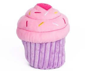 ZippyPaws - Cupcake Pink Plush Dog Toy