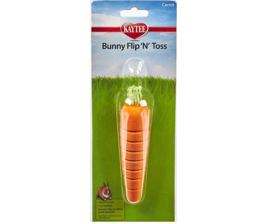 Kaytee Bunny Flip-N-Toss Carrot Toy-Southern Agriculture