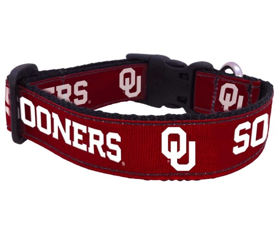 All Star Dogs - University of Oklahoma Sooners Dog Collar-Southern Agriculture